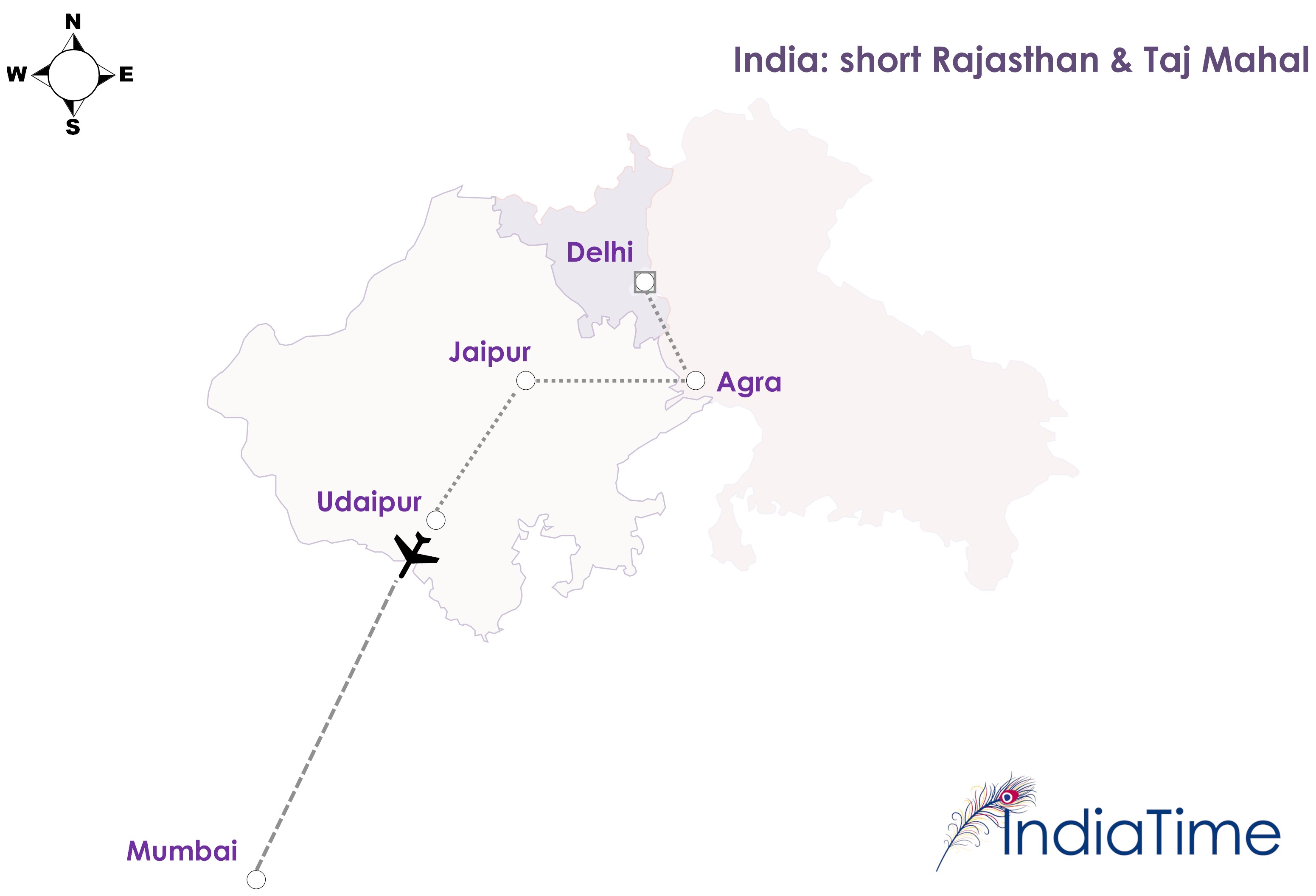 short rajasthan & taj mahal 