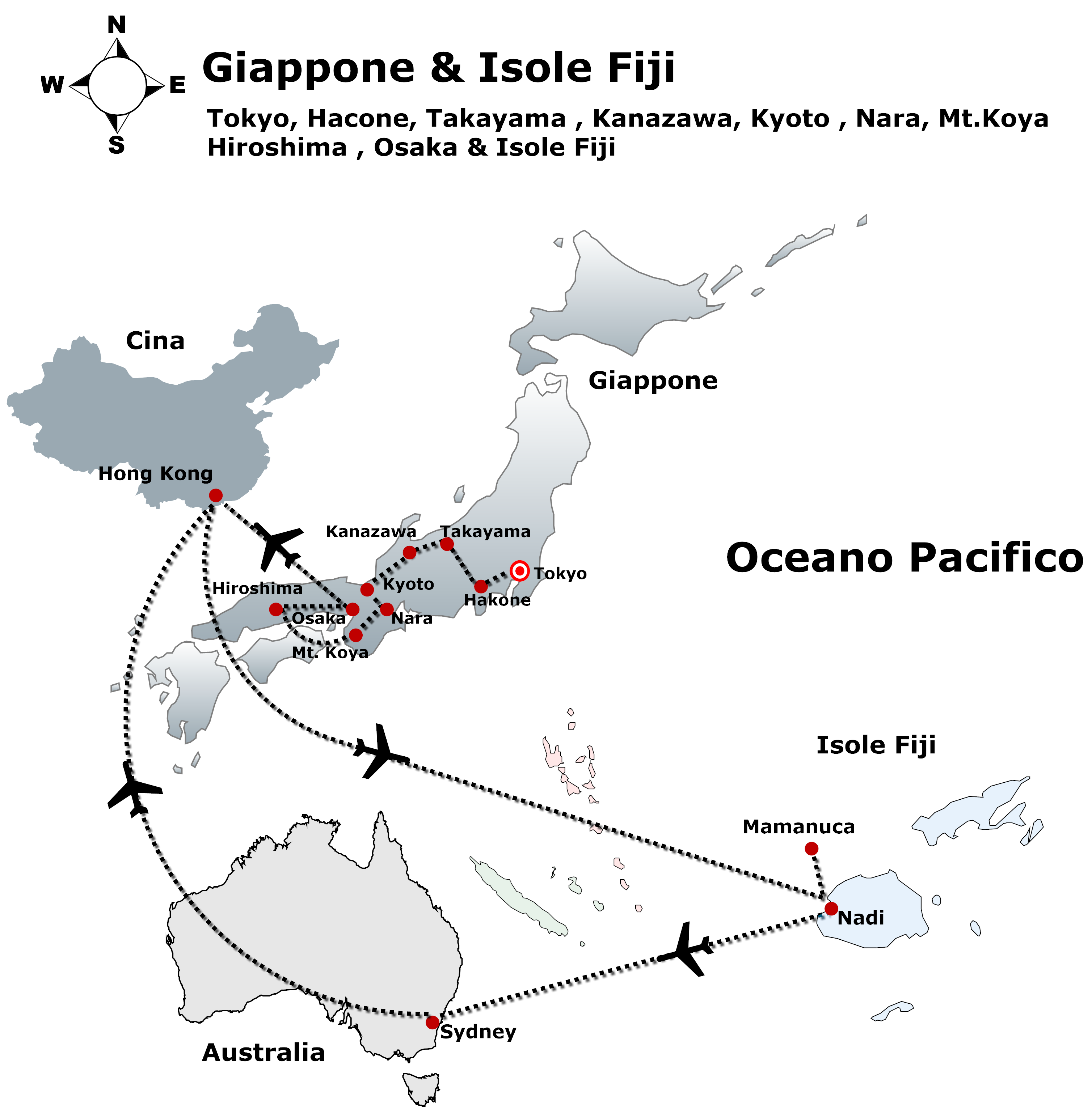 giappone e fiji 