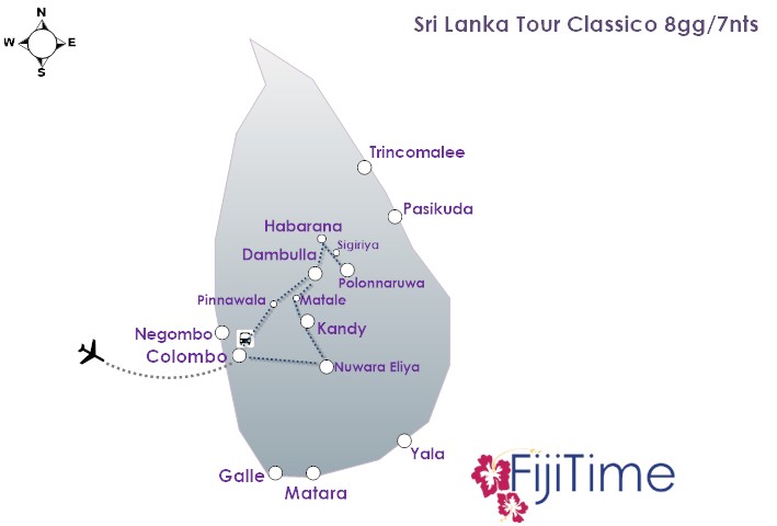 mappa tour sri lanka