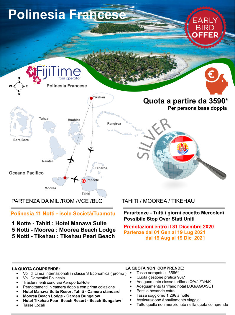 Polinesia Francese isole società tuamotu promozione