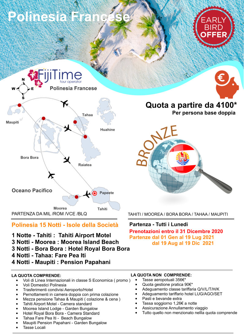 Polinesia Francese isole società promozione