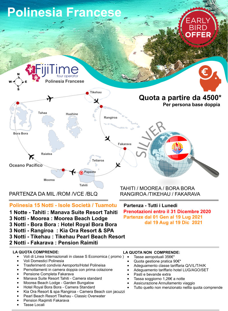 polinesia isole della società e tuamotu promozione