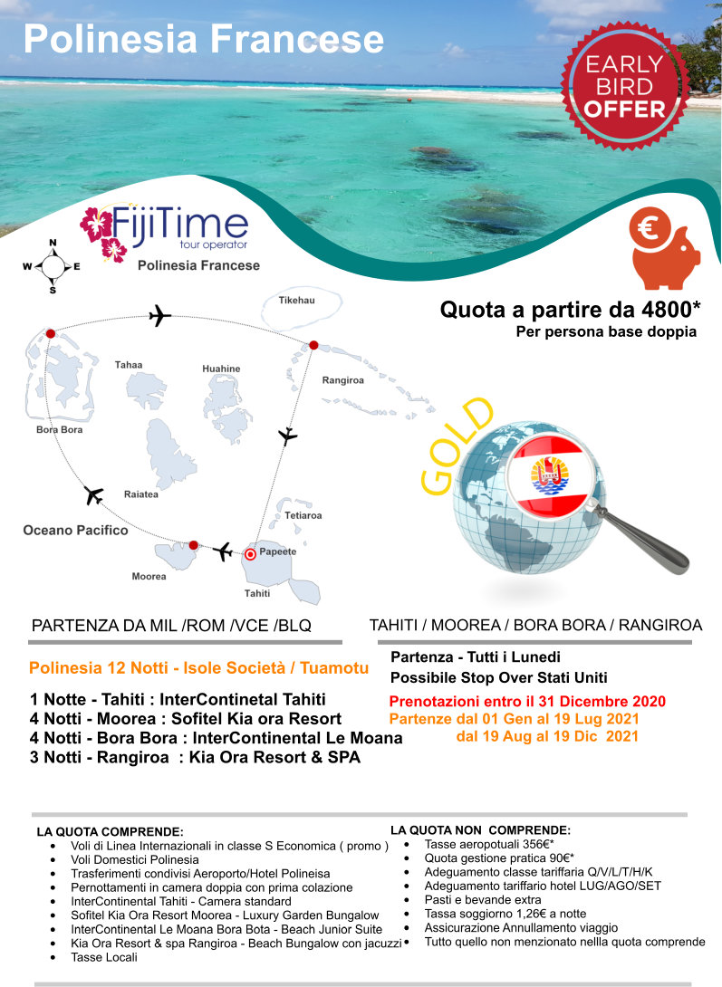 Polinesia Francese isole società tuamotu promozione