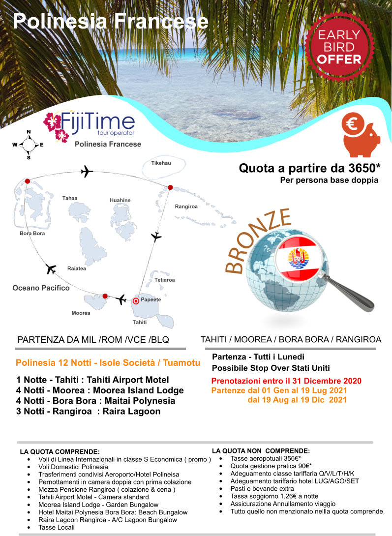 Polinesia Francese isole società tuamotu promozione