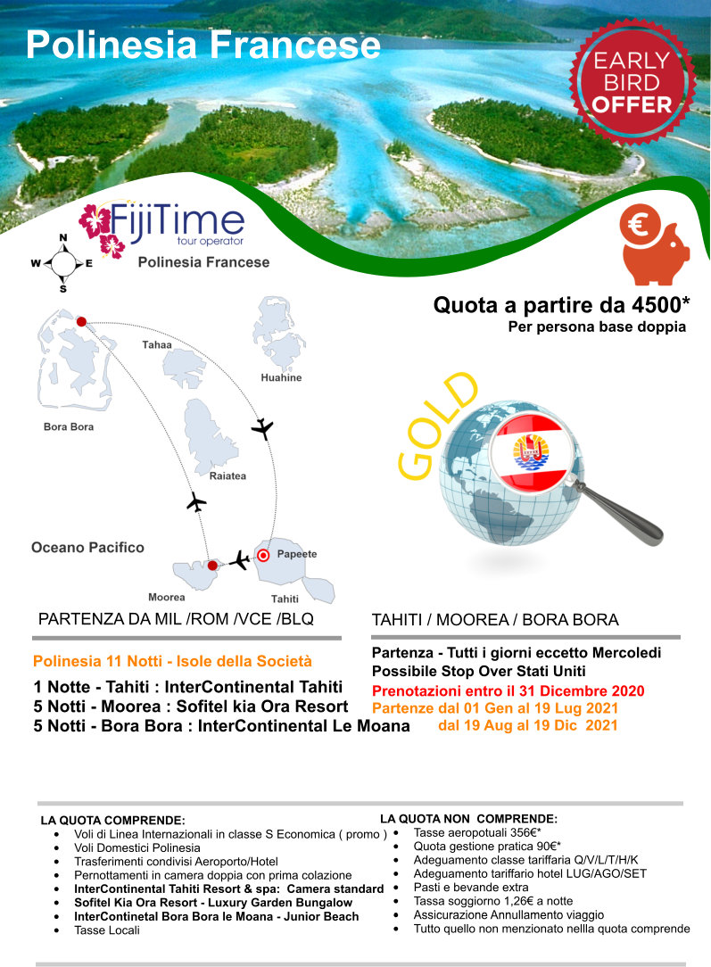 Polinesia Francese isole società tuamotu promozione